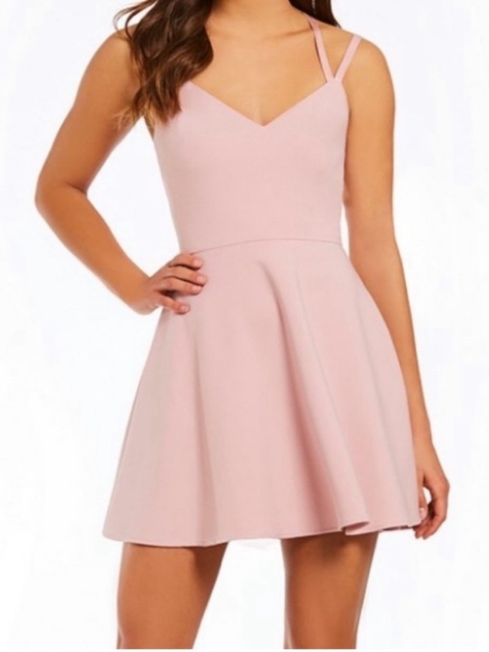 French Connection pink skater girl dress